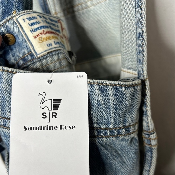 NWT Sandrine Rose x Free People Denim Overalls Size Medium - Picture 8 of 14
